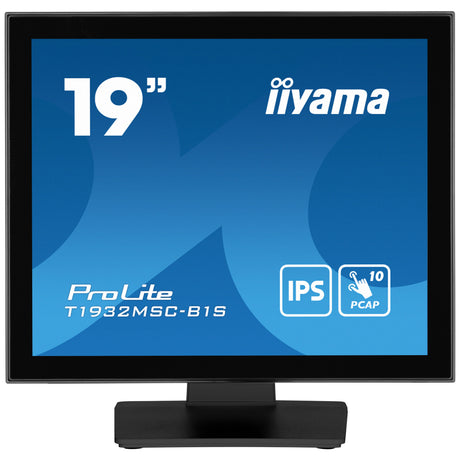 Iiyama prolite t1932msc-b2s 19 berøringsskærmsskærm (sort, VGA, HDMI, skærmport, lyd, berøringsskærm)