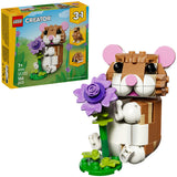 Lego ® creator 3i1 sød hamster med blomst - 31376