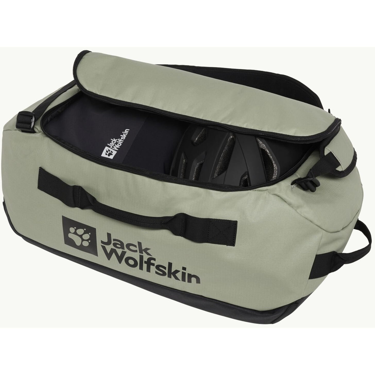 Jack wolfskin all-in duffel 35 rygsæk (lysegrøn, 35 liter)