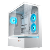 Cougar cfv235 midi tårnhus (hvid | 2x USB-A | 1x USB-C | RGB | hærdet glas)