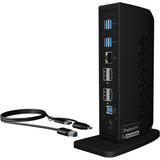 Icy box ib-dk2252ac dockingstation (sort, USB-A, HDMI, skærmport)