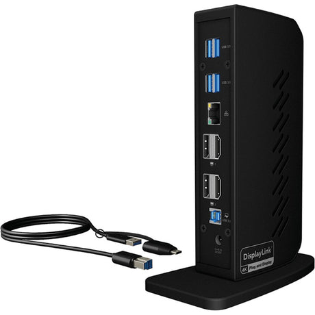 Icy box ib-dk2252ac dockingstation (sort, USB-A, HDMI, skærmport)