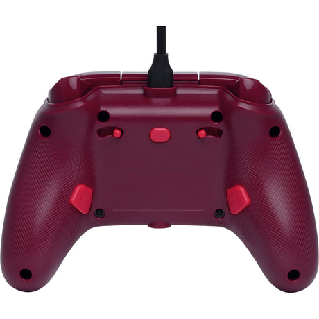 Powera advantage controller med kabel til xbox-serien x|s - red fire (rød, xbox-serien x|s, xbox one, pc)
