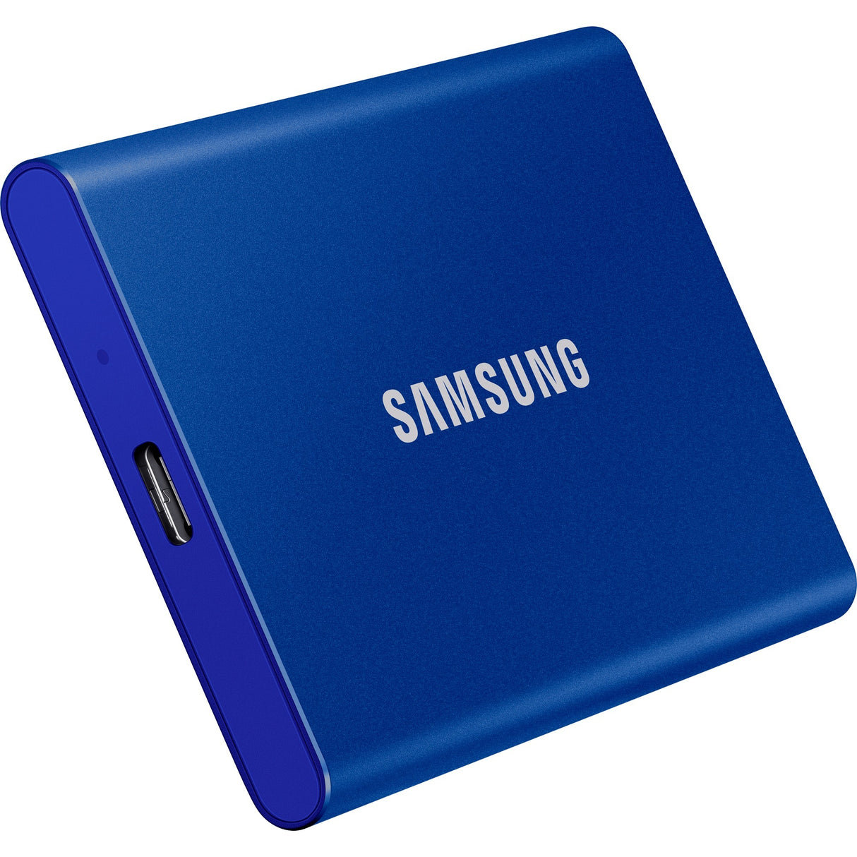 Samsung bærbar t7, 2 TB ekstern SSD (blå, mu-pc2t0h ww, USB-A 3.2 (10 Gbit s))