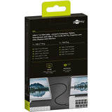 Goobay USB-C til VGA adapterkabel (sort, 1,8 meter)