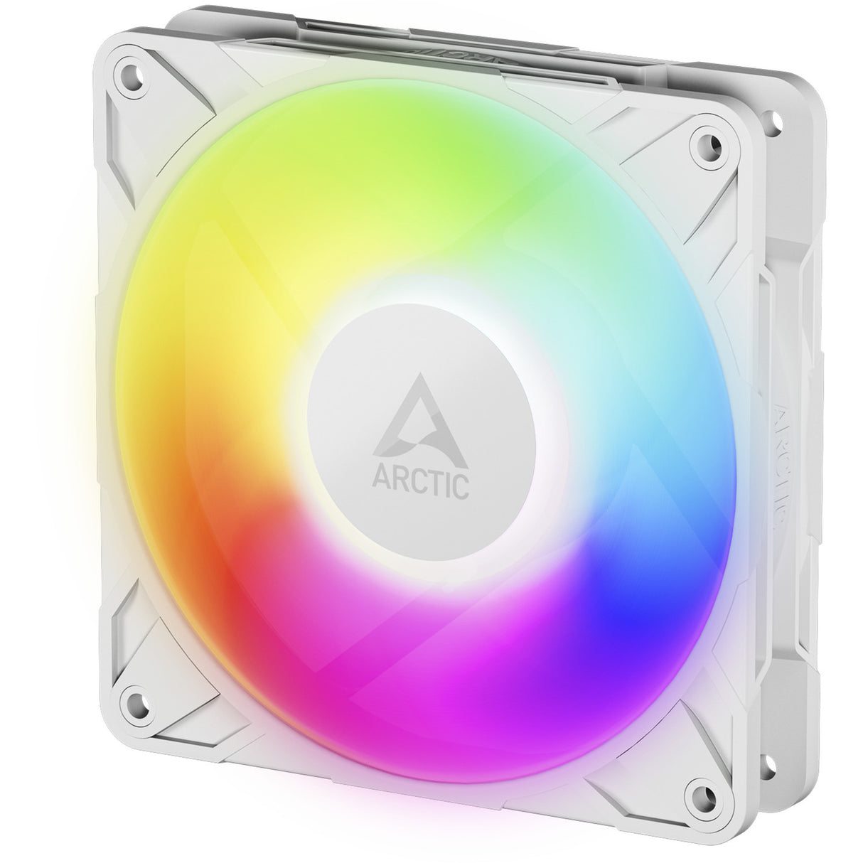 Arctic p12 pro a-rgb kabinet blæser (hvid, 120 x 120 x 25 mm, pwm)