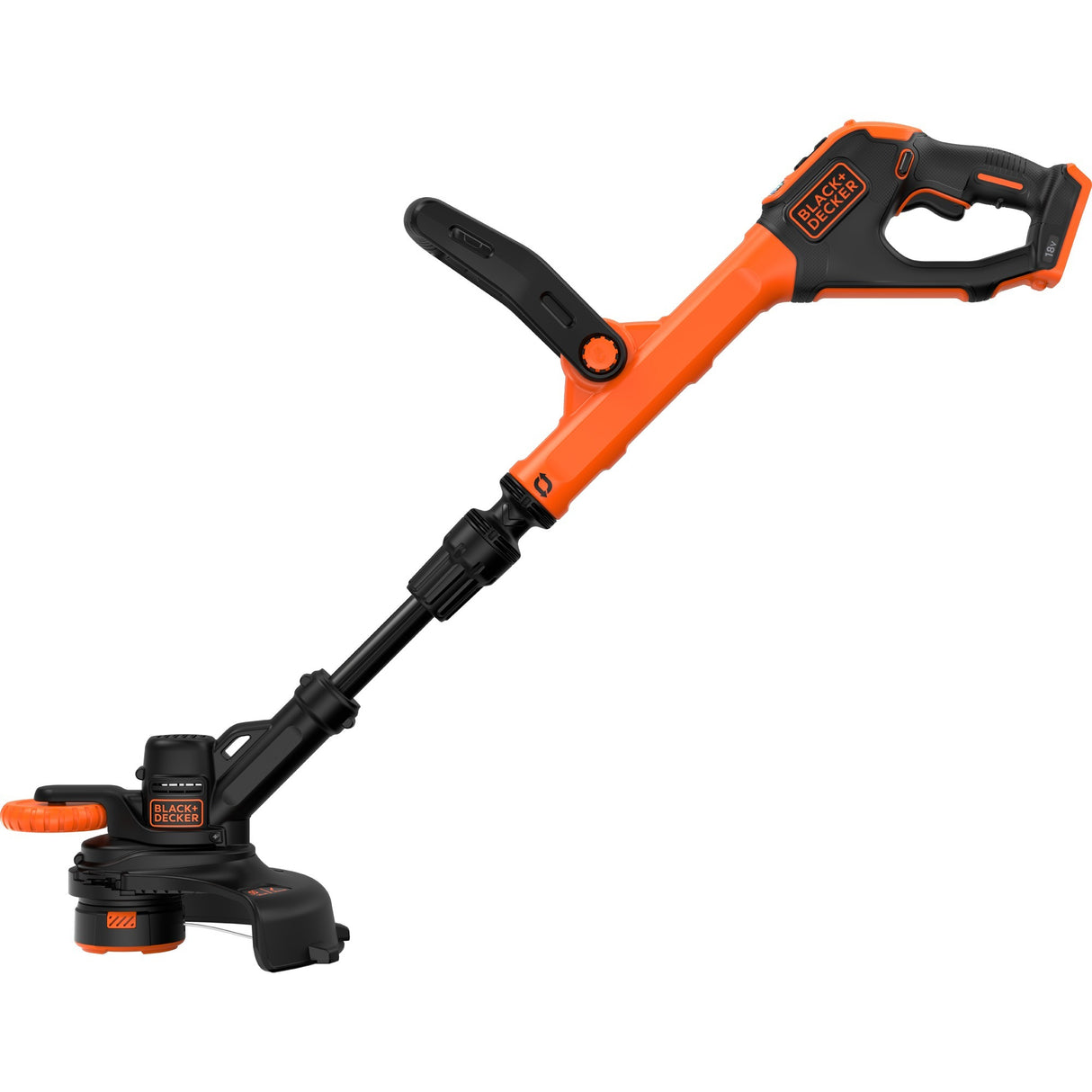 Black+decker 18v afs græstrimmer uden batteri (sort orange, 28 cm, batteri og oplader medfølger ikke)