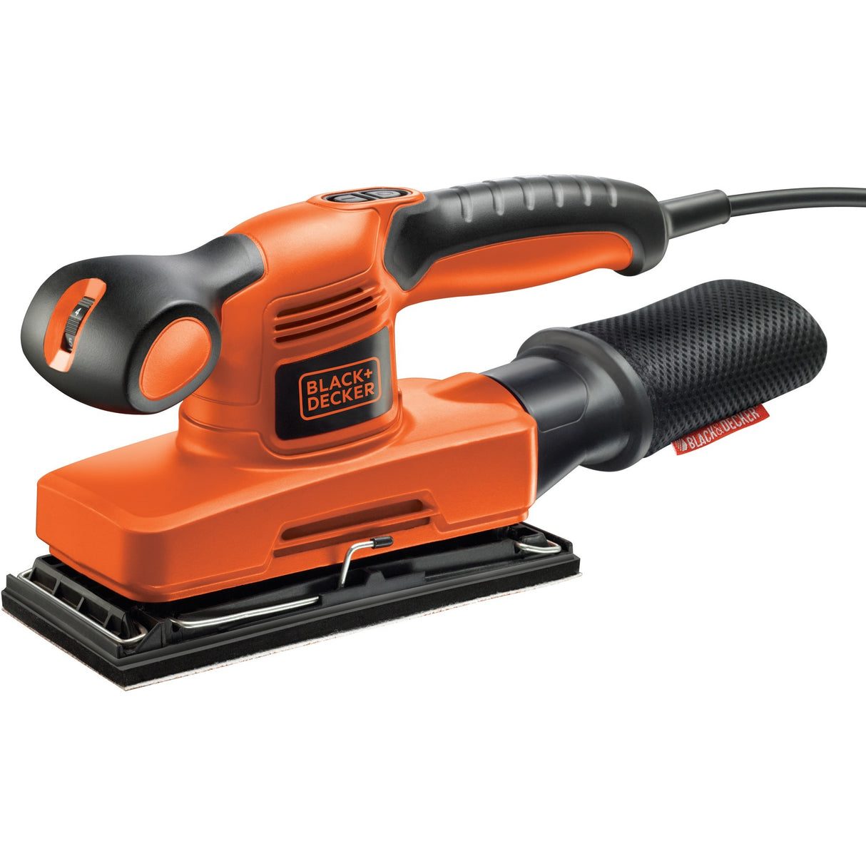 Black+decker 240w 1 3-arks orbital sander (sort orange)