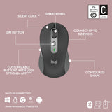 Logitech mk950 signatur slankt trådløst skrivebordssæt (grafit, us-internationalt layout (qwerty), 400 - 4000 dpi)