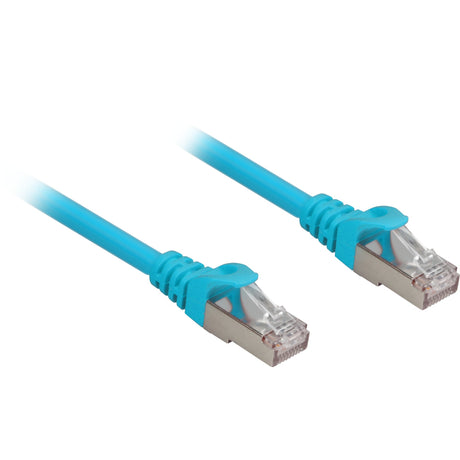 Sharkoon netværkskabel SFTP, RJ-45 med Cat.6a (blå, 0,25 meter, halogenfri)