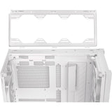 Asus tuf gaming gt302 argb midi tårnhus (hvid | 2x usb-a | 1x usb-c | rgb | hærdet glas)