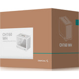 Deepcool ch160 mini tårnhus (hvid | 2x USB-A | 1x USB-C | hærdet glas)