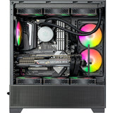 Silverstone lucid 05 mini tårnhus (sort | 2x USB-A | 1x USB-C | RGB | hærdet glas)