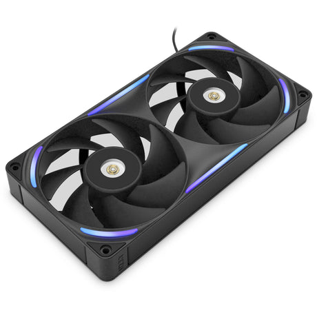 Nzxt f240x rgb case fans (sort, 2 stk, 240 x 120 x 30 mm, pwm)