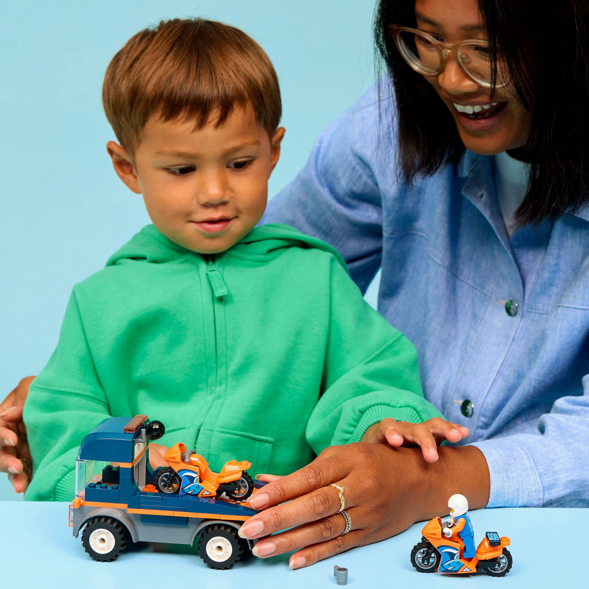 Lego city 60491 motorcykel transporter