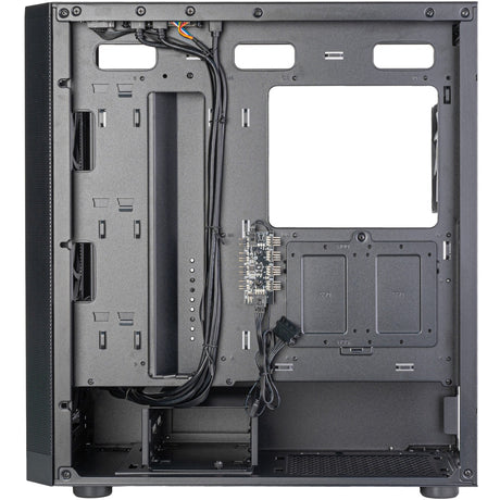 Silverstone Fara 514x Midi Tower-hus (sort | 2x USB-A | 1x USB-C | RGB | hærdet glas)
