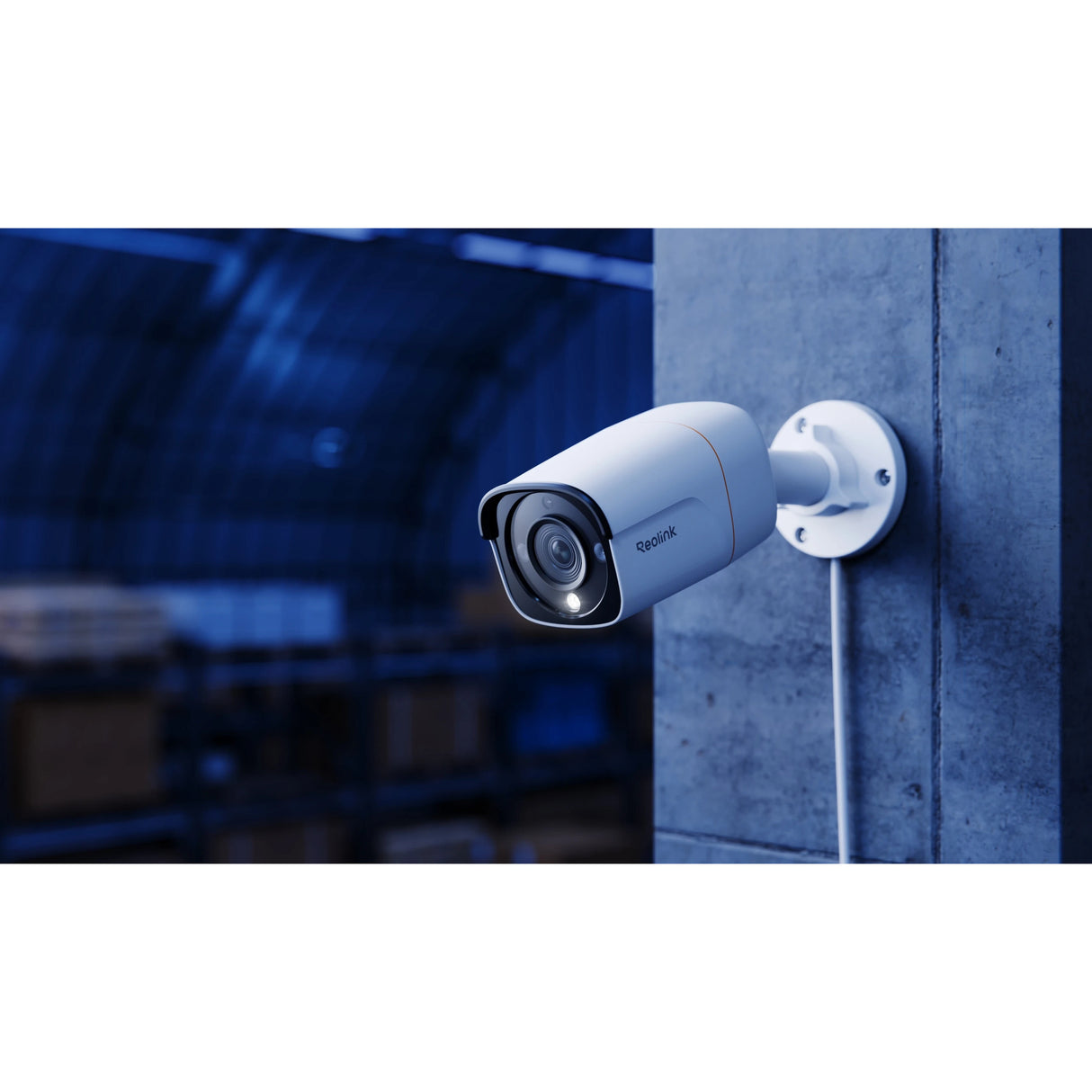 Reolink rp-pcb12m, smart 12mp ultra hd poe kamera med spotlights (hvid)