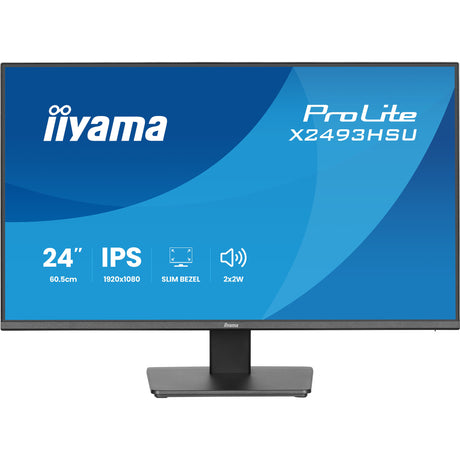 Iiyama prolite x2493hsu-b1 23.8 skærm (sort (mat), 120 Hz, HDMI, skærmport, USB, lyd)
