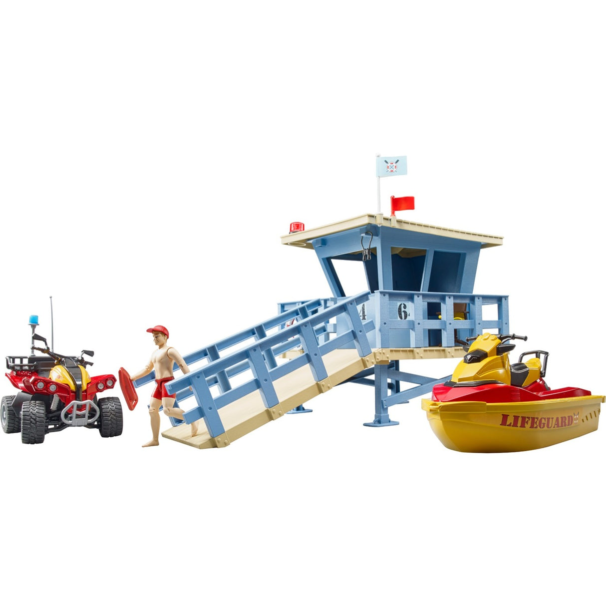 Bruder bworld rescue brigade station spille figur (62780)