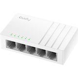Cudy 5-ports 10 100 mbps uadministreret switch (hvid)