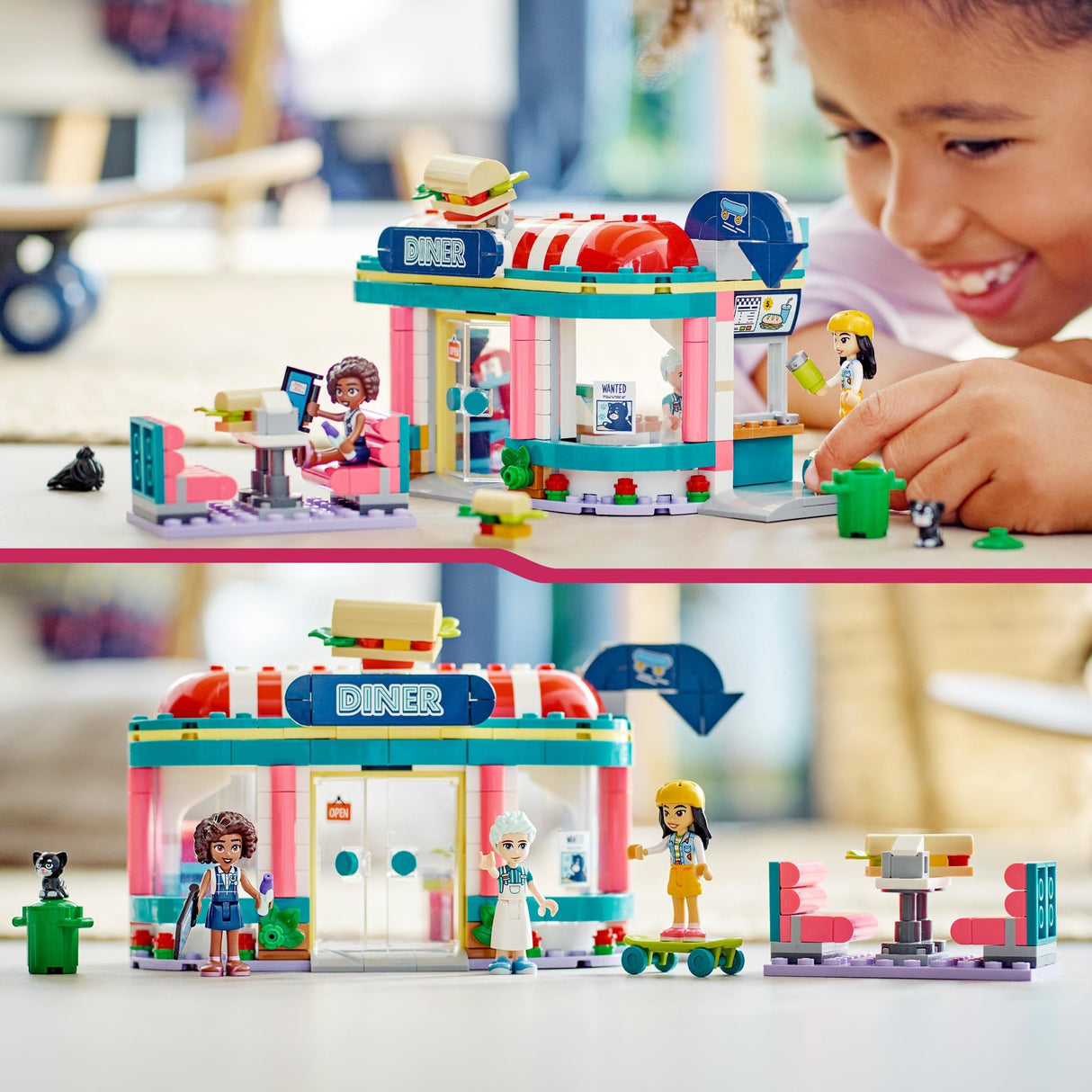 Lego friends - heartlake restaurant i byen byggelegetøj (41728)