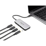 Delock 4-ports USB-C + PD 85 watt USB-hub (grå)