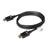 Club 3D ultra højhastigheds HDMI 2.1 certificeret kabel han-han (sort, 2 meter, 4K 120Hz, 8K 60Hz, 48Gbps)