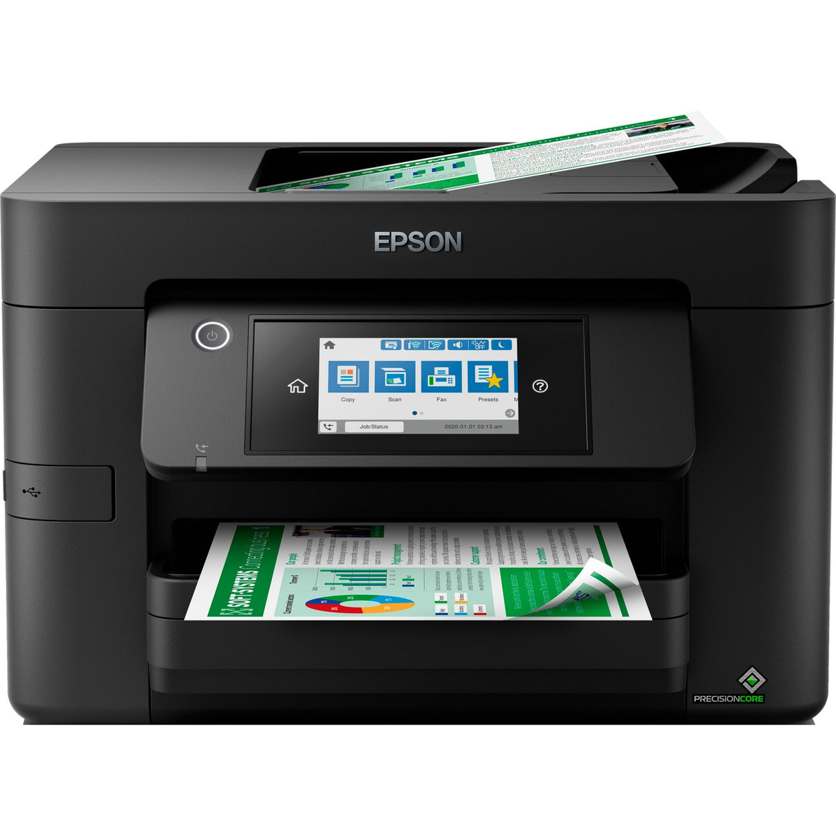 Epson workforce pro wf-4820dwf alt-i-en inkjetprinter med faxfunktion (sort, scan, kopi, fax, LAN, Wi-Fi)