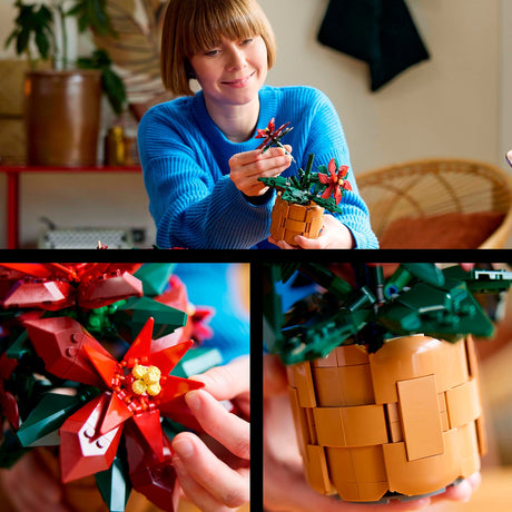 Lego icons kerstster poinsettia - 10370