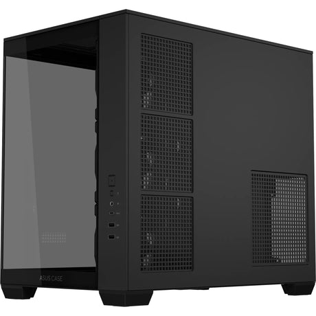 Asus a32 plus midi tårnhus (sort | 2x USB-A | 1x USB-C | RGB | hærdet glas)