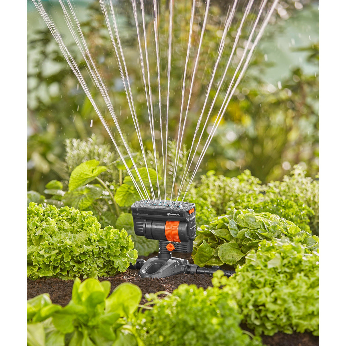 Gardena mikro-dryp-system oscillerende sprinkler os 90 sprinkler (mørkegrå orange)