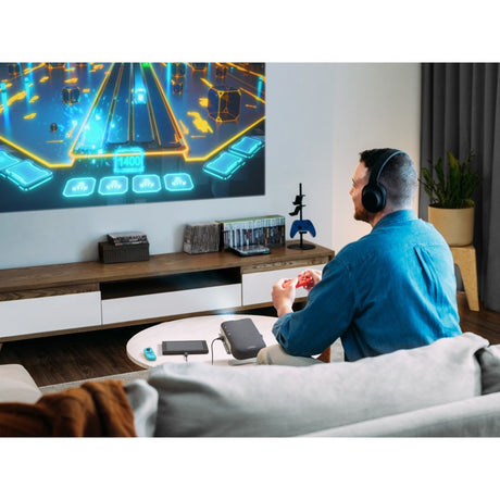 Viewsonic Smart LED bærbar projektor med Harman Kardon-højttalere (sort, HDMI, lyd, WiFi, Bluetooth)