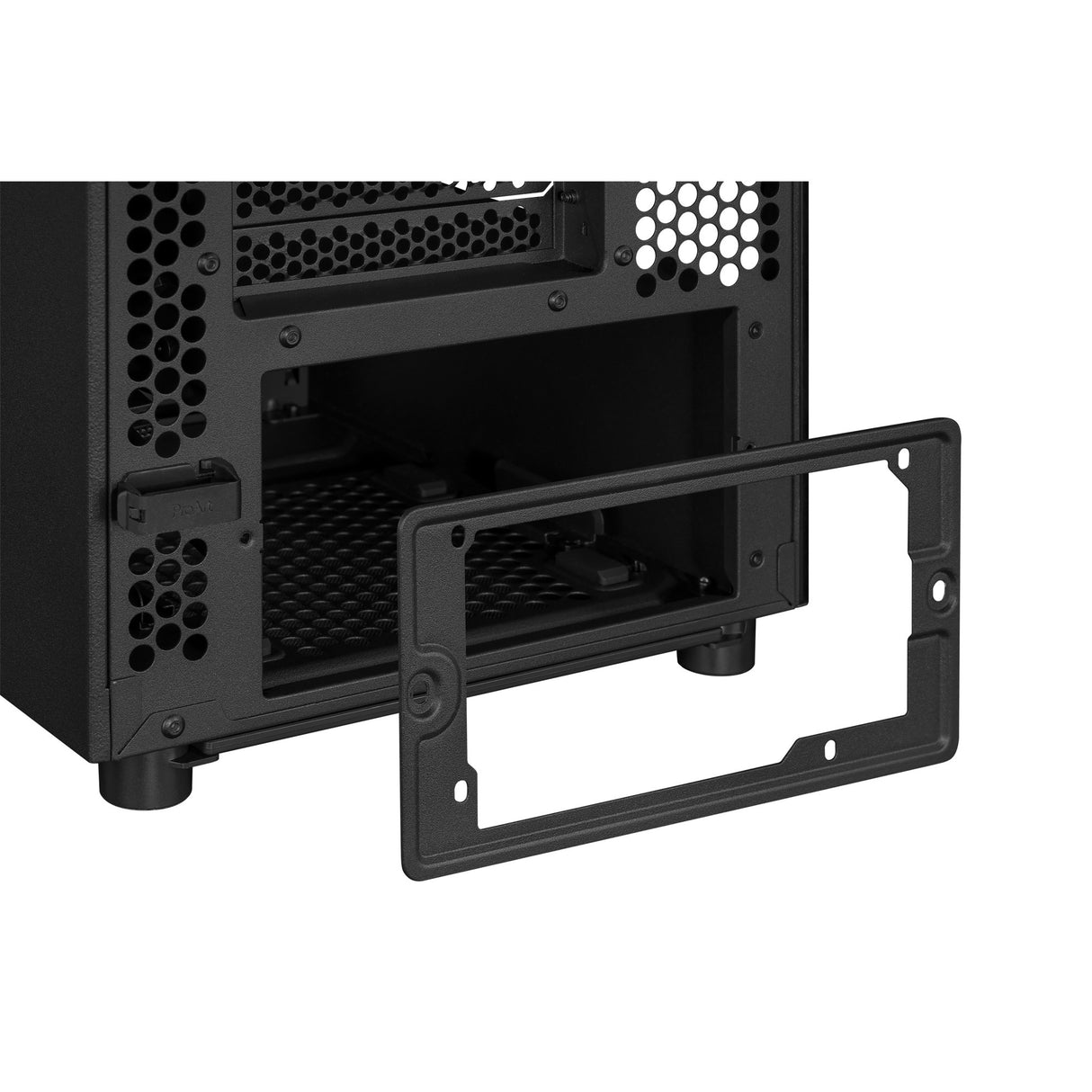 Asus proart pa401 wood edition - metalpanel midi tårnhus (sort | 2x USB-A | 1x USB-C)