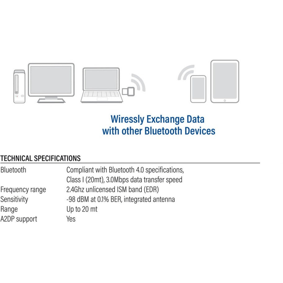 Act tilslutning usb bluetooth adapter