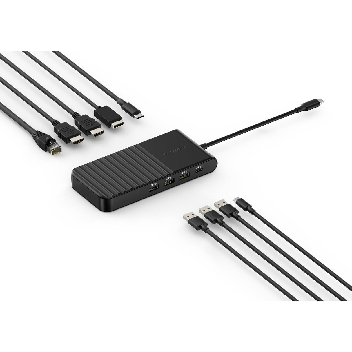 Kensington UH1500P EQ USB-C 5 Gbps Triple Video Driverløs mobil dockingstation (sort)