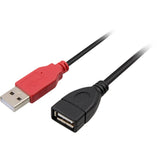 Delock Y-kabel 2x USB-A 2.0 han > 1 x USB-A 2.0 hun splitter kabel (sort rød, 0,2 meter)