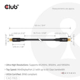 Club 3D Mini DisplayPort til Mini DisplayPort DP80 tovejskabel (sort, 1 meter, Vesa-certificeret)