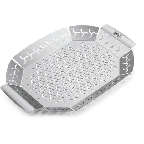 Weber premium grillkurv grøntsagskurv (rustfrit stål)