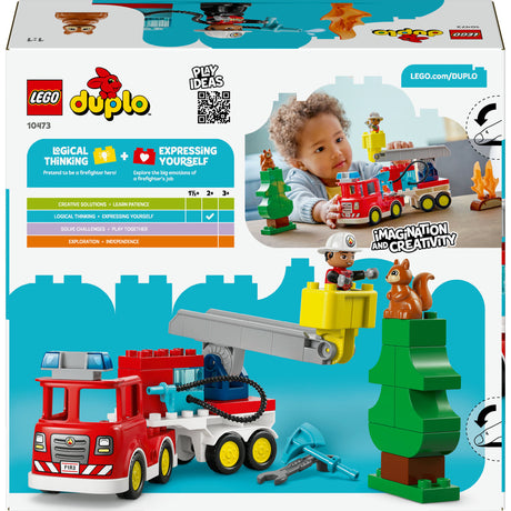 Lego Duplo Town 10473 brandbil med slange og brandmand