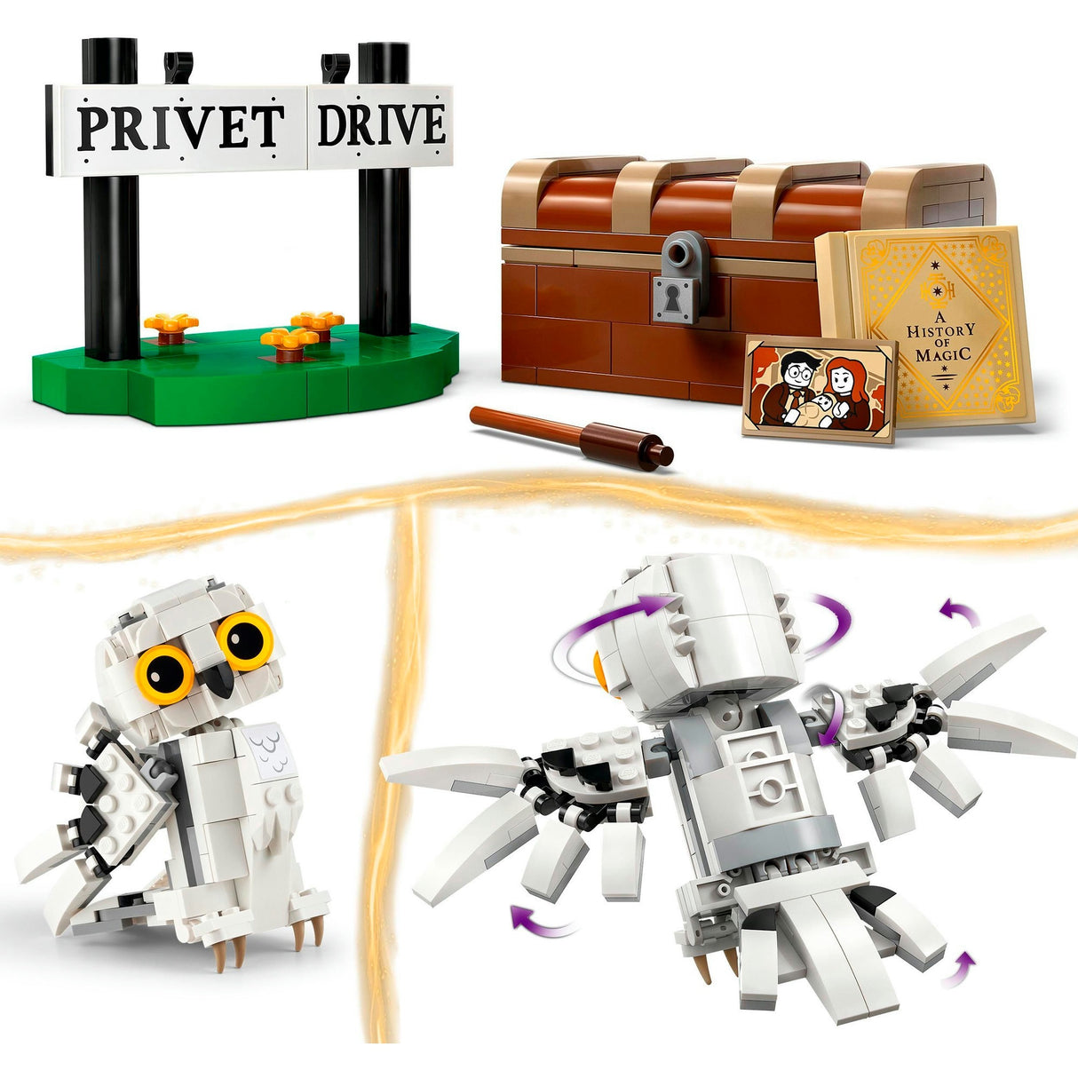 Lego harry potter hedwig™ på privetlaan 4 - 76425
