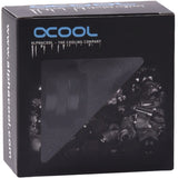 Alphacool eiszapfen pro 13 mm hårdt rørfitting g1 4 - dyb sort forbindelse (sort (mat))