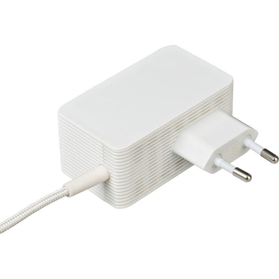 Brennerstuhl estilo multi-USB oplader (hvid rustfrit stål)