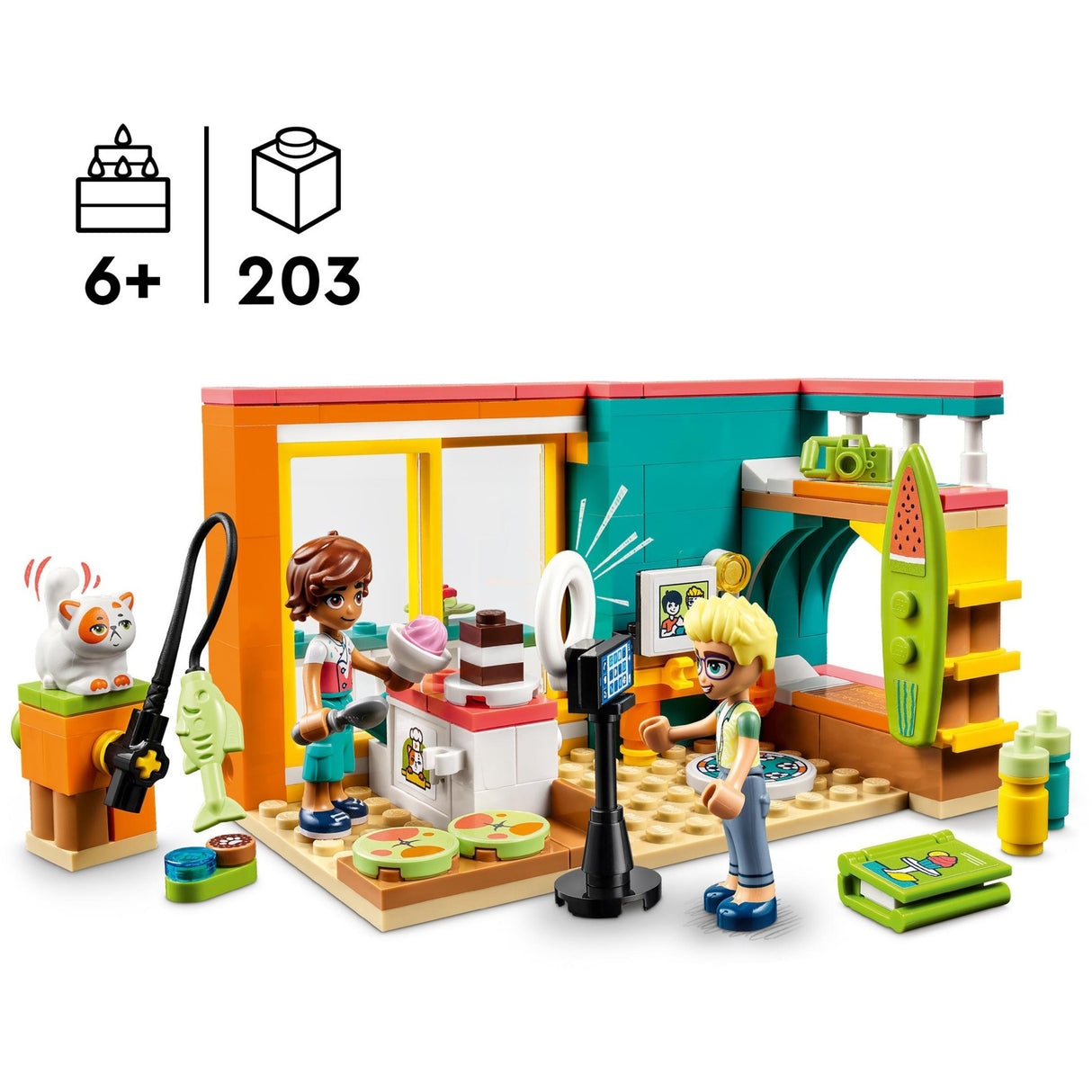 Lego venner - leos værelse byggelegetøj (41754)