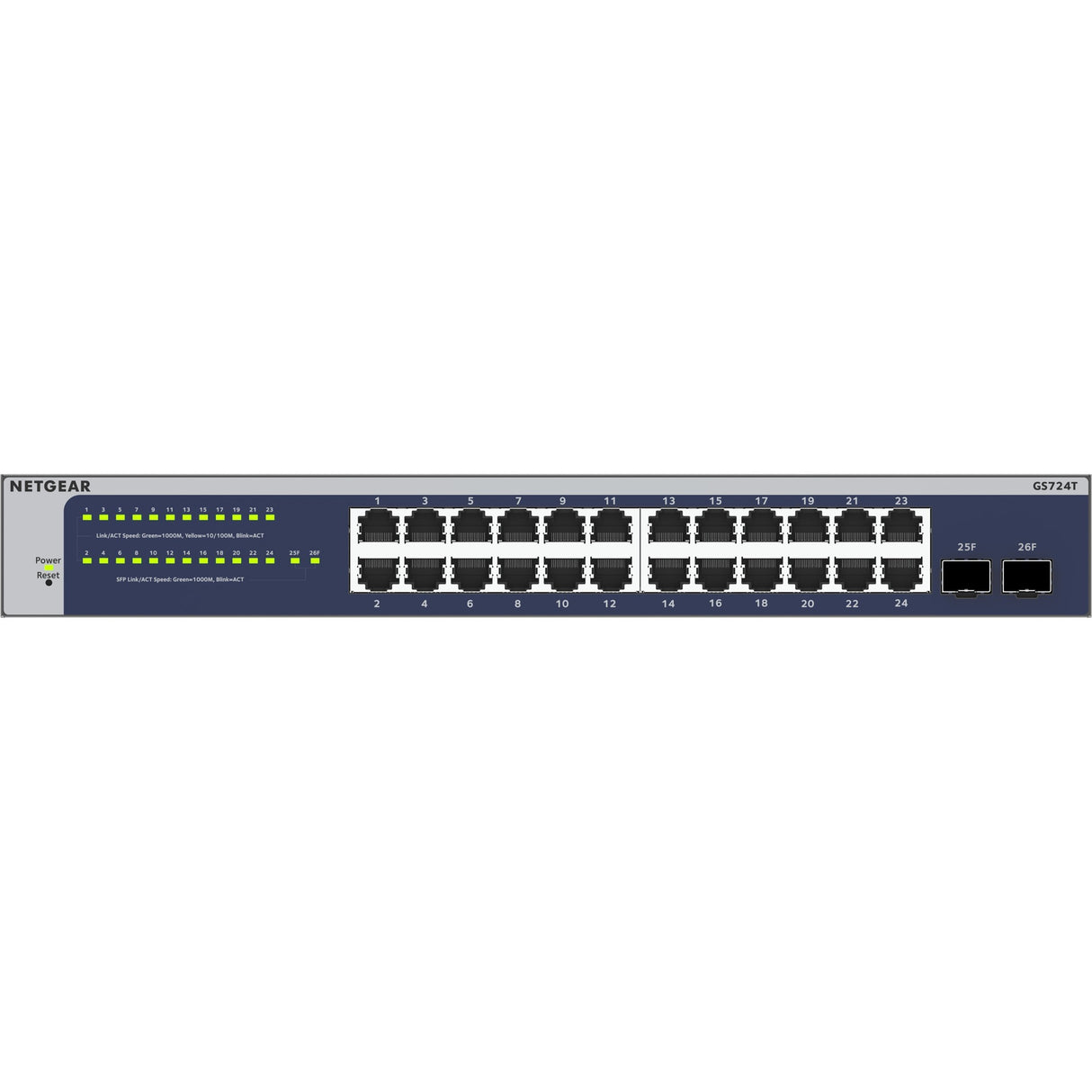 Netgear 24-ports gigabit smart switch (gs724tv6)