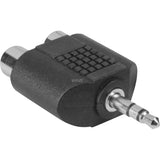 Goobay adapter 3,5 mm stik > 2x tulipan (sort, stereo)