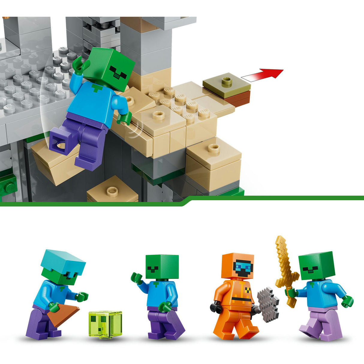 Lego minecraft 21587 zombie fangehul