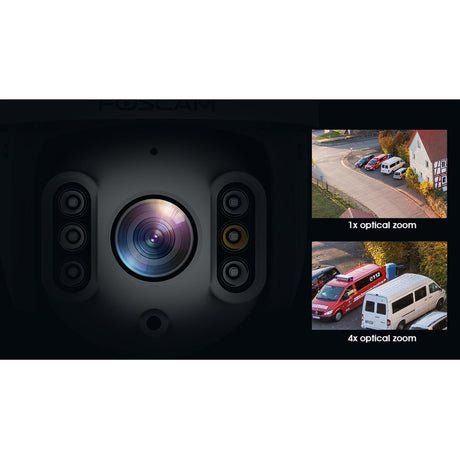 Foscam SD8P, 4K 8MP Dual Band WiFi PTZ udendørs sikkerhedskamera (hvid)