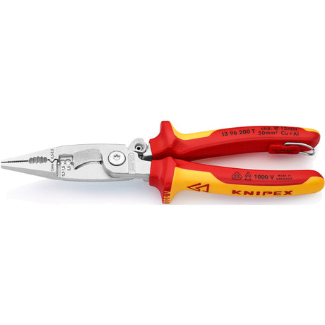 Knipex elinstallationstang 13 96 200 t (rød gul)
