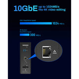 Terramaster f8 SSD plus NAS (sort, 1x 10GBE, HDMI, USB)