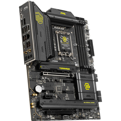 MSI Mag B860 Tomahawk WiFi Socket 1851 bundkort (RAID, 5GB-LAN, WiFi 7, BT, lyd, ATX)